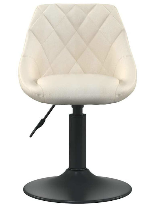 Rotating Chair Visitor in Beige Color 46x44x62cm 6pcs
