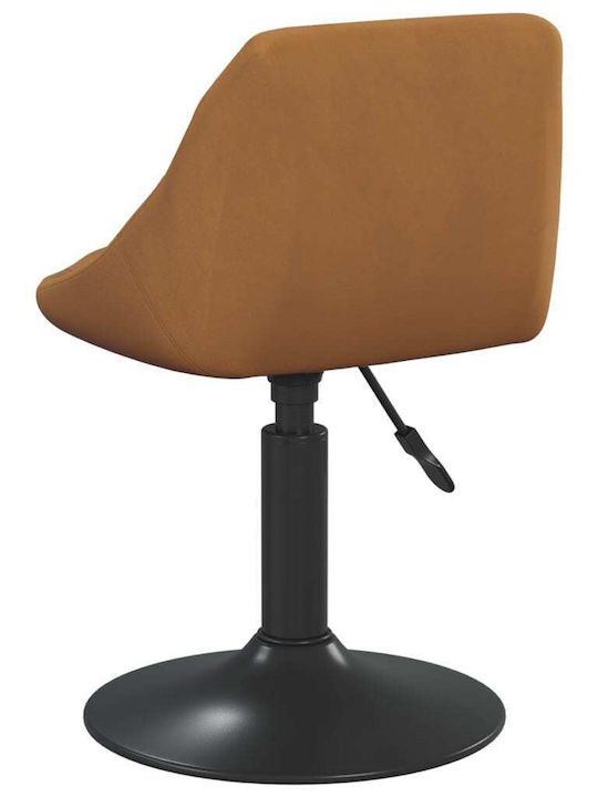 Rotating Chair Visitor in Brown Color 46x44x62cm 4pcs