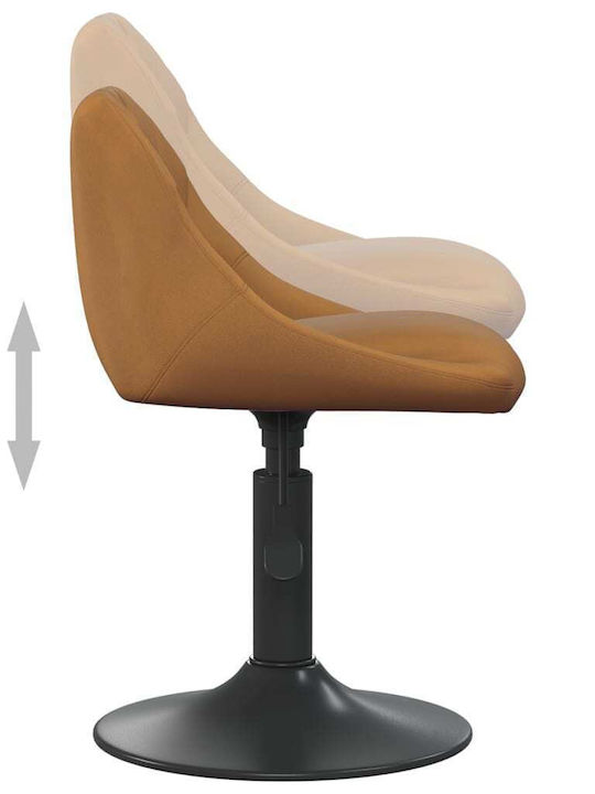 Rotating Chair Visitor in Brown Color 46x44x62cm 4pcs
