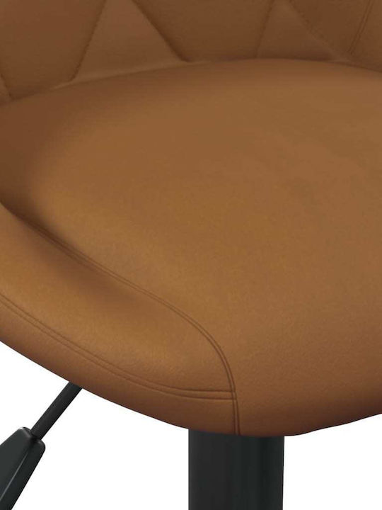 Rotating Chair Visitor in Brown Color 46x44x62cm 4pcs