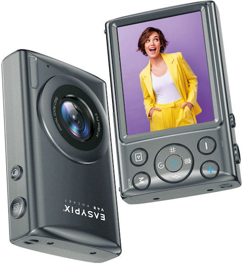 EasyPix V48 Compact Φωτογραφική Μηχανή Γκρι