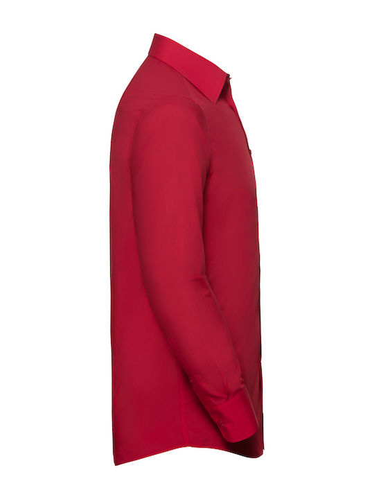 Long Sleeve Shirt in Regular Fit Red