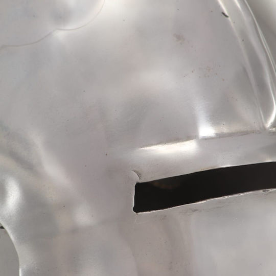 Vidaxl Ritterhelm Mittelalterliche Replik Antik Larp Silber Stahl