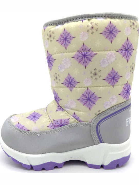 Frozen Ghete de Zăpadă Copii cu Velcro Argintiu