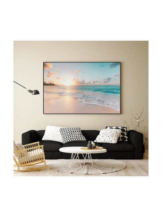 Gemälde Ruhiger Strand Sonnenaufgang 170x115
