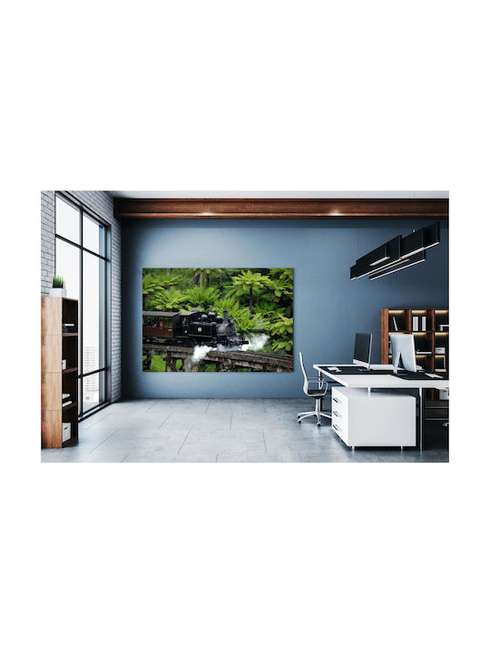 Painting Steam Train In Lush Greenery 150x100