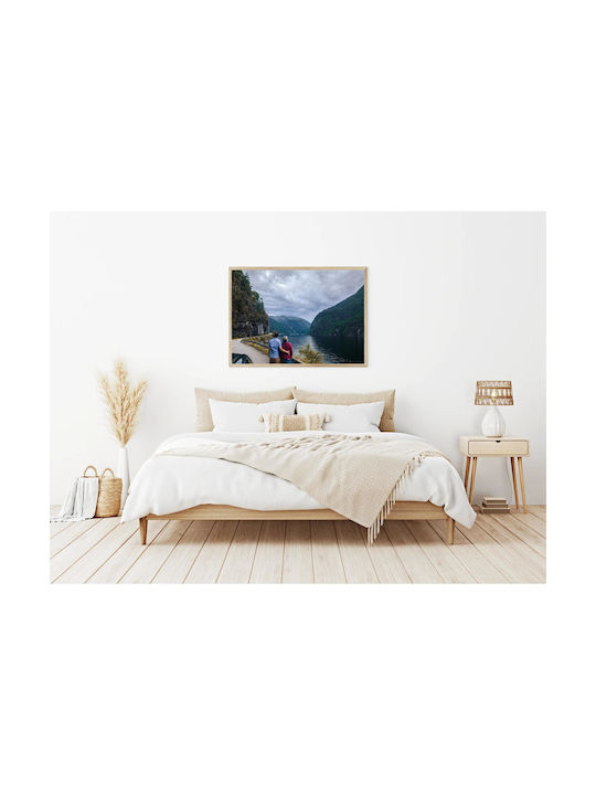 Paar Bewundert Malerei einer Malerischen Landschaft 150x100
