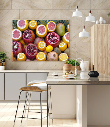 Gemälde Bunte Auswahl Frische Früchte 120x80