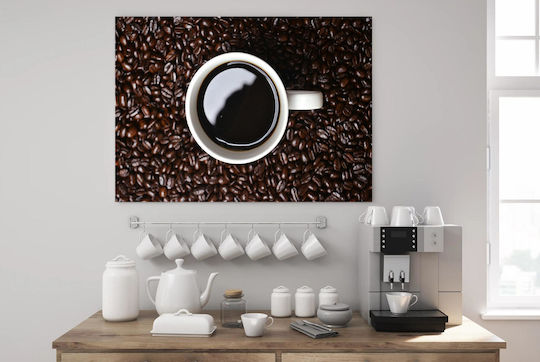 Gemälde Kaffeebohnen Kaffeetasse 120x80