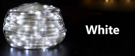 400 Lights LED 50m. Cold White in String 1pcs