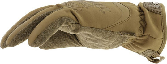 Mechanix Wear Fastfit Coyote Sm Αδιάβροχα Γάντια Εργασίας Ψύχους Συνθετικού Δέρματος