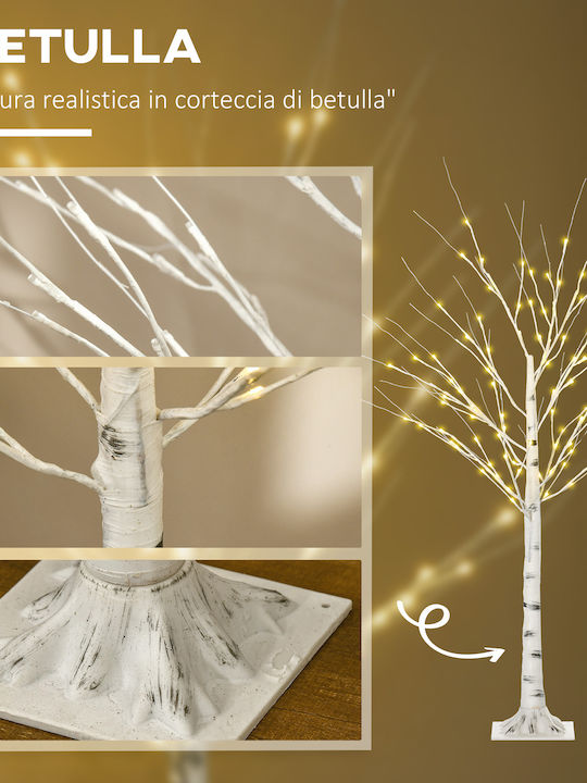Christmas Tree 150cm with 12 Branches and with LED Lighting White
