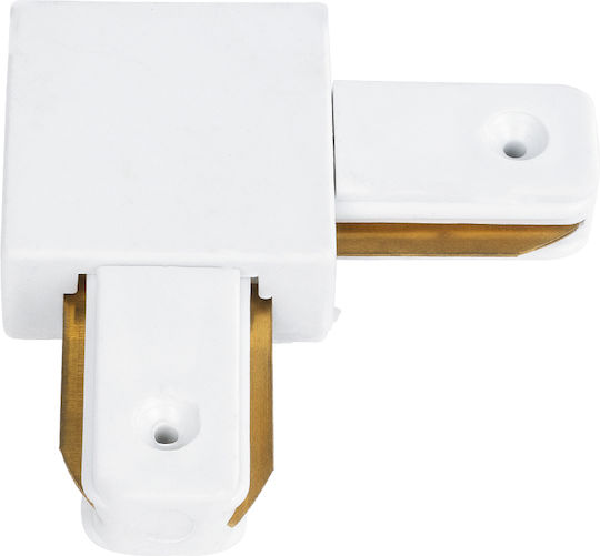 Globostar 60850 L Adapter Single Phase 2 Wires All Eurotrack Rails Ac 220-240v Ip20 M6.5 X W6.5 X H1.7cm Eurotrack System 1l+1n Thermoplastic White 5 Years Warranty 60850