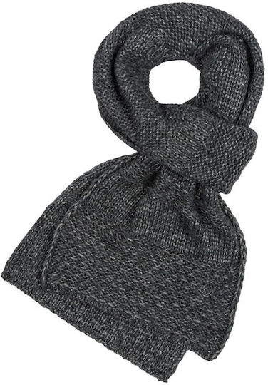 Set with Beanie Knitted in Gray color