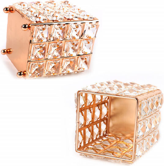 Luxorise Goldene Kosmetikorganisationsbasis