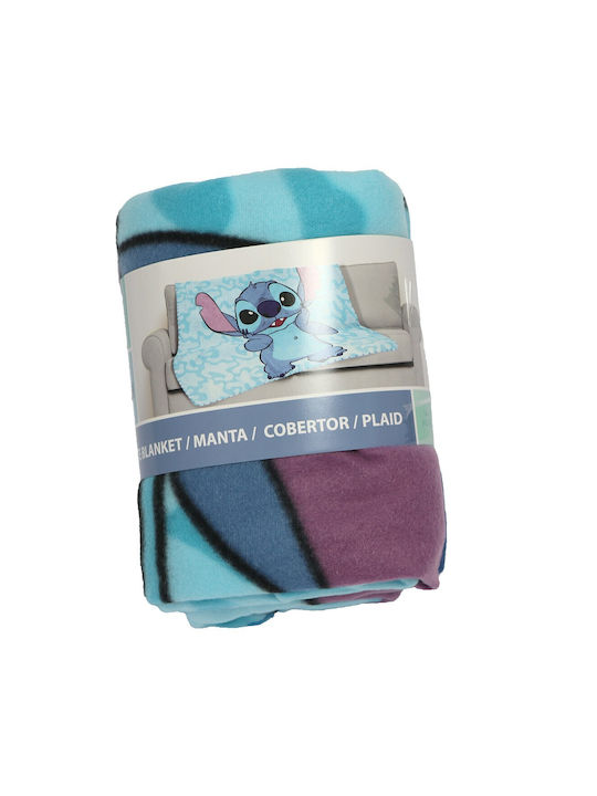 Disney Одеяло Флийс Lilo & Stitch Mint Green 100x140cm