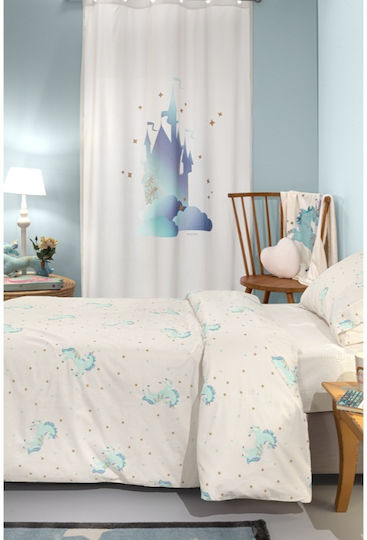 Saint Clair Single Set Pinto Aqua 165x250cm