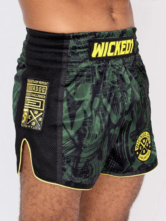 Wicked1 Shorts Kick/Thai-Boxen Grün