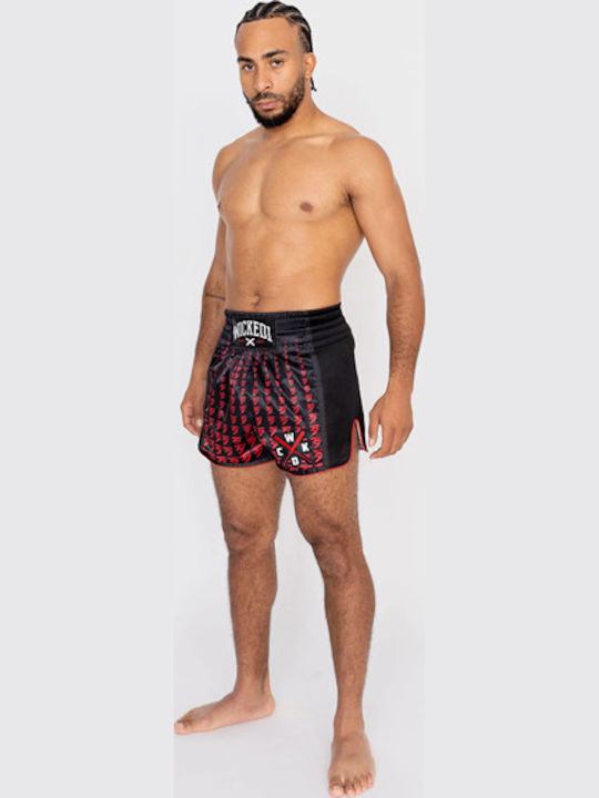 Wicked1 Ανδρικό Σορτσάκι Kick/Thai Boxing Κόκκινο