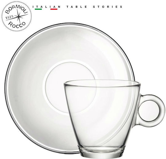 Bormioli Rocco Easy Bar Set Căni Espresso De sticlă Transparente 100ml 12buc
