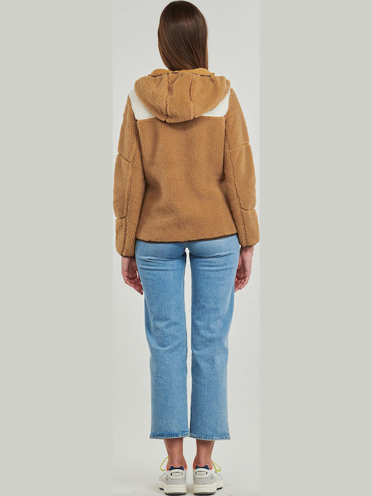 Yupik Fleece Jachetă de damă în Maro Culoare