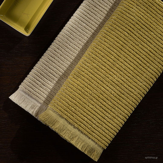 Guy Laroche Tissus Towel from 100% Cotton Olive 40x60cm 2pcs