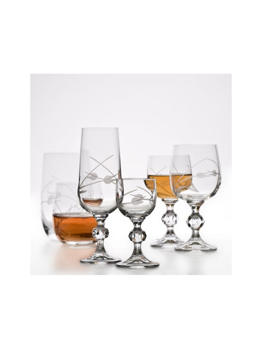Crystalite Bohemia Set de pahare de sampanie din Cristal Cu picior 180ml 6buc