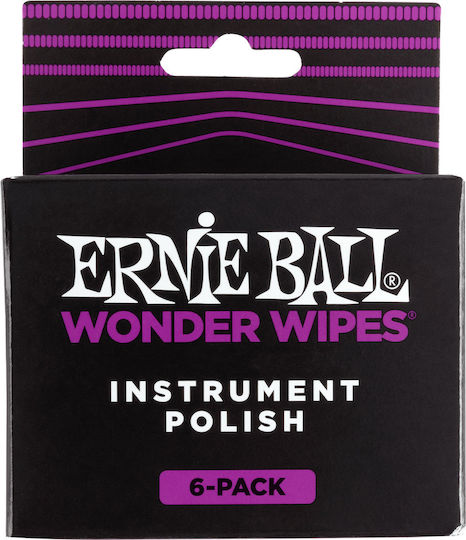 Ernie Ball Wonder Wipes Cleaners & String Maintenance 6 Pieces