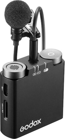 Godox Virso M1 Ασύρματο Μικρόφωνο Clip On για Κάμερα (1Tx + 1Rx)