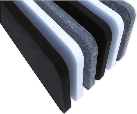 Audiodesigner Ecobaffle Rectangle Audio Treatment Material Panel (4 Pieces) 60cm x 120cm x 40mm in White Colour