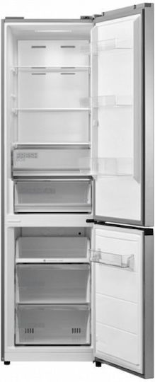 Midea Ψυγειοκαταψύκτης 378lt Total NoFrost Υ198.4xΠ59.5xΒ65.6εκ. Inox MDRB521MIC46A