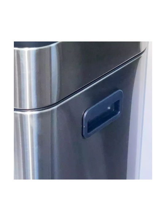 Green City International Waste Bin Made of Stainless Steel with Sensor Silver 60lt