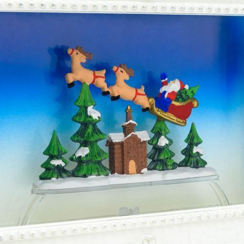 Christmas Snowball Illuminated with Santa Claus 21x4x27cm