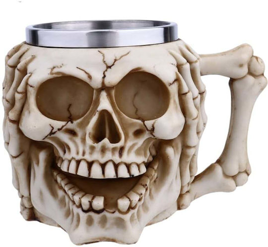 Metal Beer Mug Pufo Skull Don’t Hear In Skull Shape 380 Ml Metal Beer Mug Pufo Skull Don’t Hear In Skull Shape 380 Ml