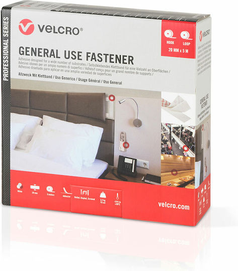 Ταινία Διπλής Óψης Velcro Μαύρο 50 Mm X 5 M