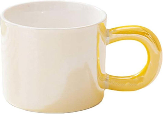 Glossy Ceramic Mug Pufo Tea Coffee 250 Ml Yellow Glossy Ceramic Mug Pufo Tea Coffee 250 Ml Yellow