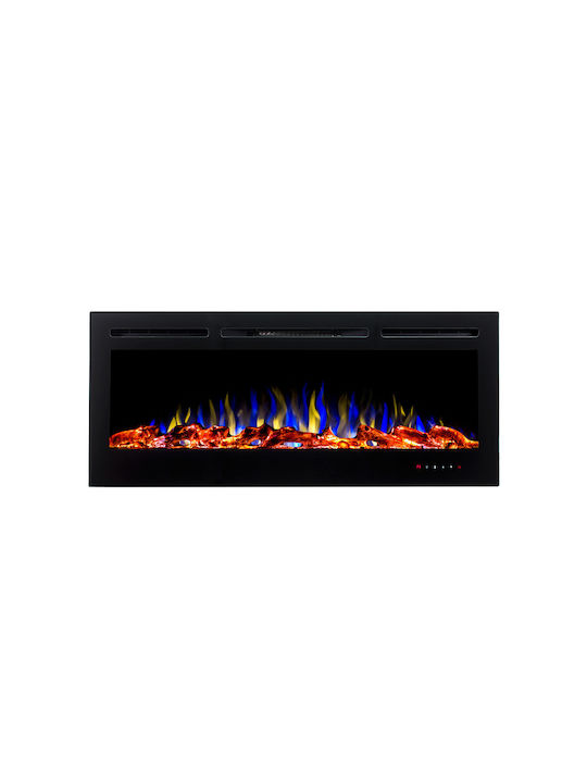 Hitense Wall Mounted Electric Fireplace 1600W 114.3x14cm Black
