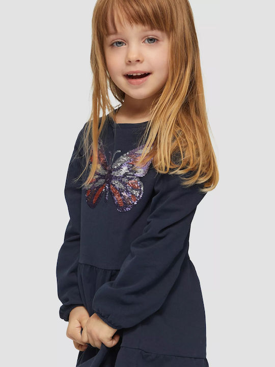 Girls Dress Long Sleeve Blue