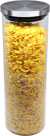 Borosilicate Glass Storage Jar Pufo Sugar Coffee Tea Spices Airtight Lid 1.9l