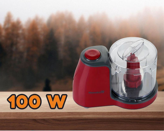 Hausberg HB-4504RS Πολυκόπτης Multi 100W με Δοχείο 500ml Κόκκινος