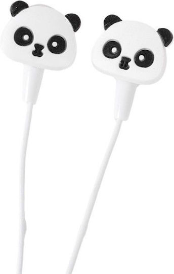 I-Total Ακουστικά Ψείρες In Ear Panda Λευκά