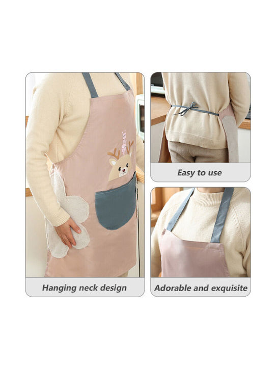 Fluffy Deer Kitchen Apron Cooking Apron One Size Fits All