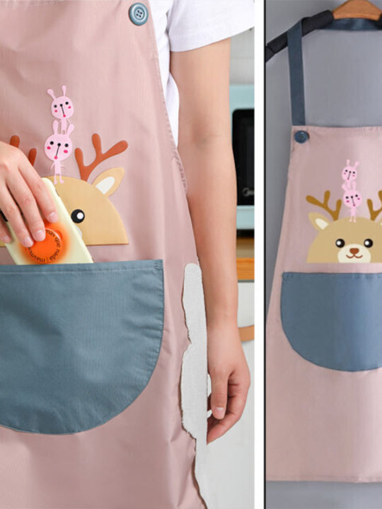 Fluffy Deer Кухненска Престилка За Готвене Един Размер Подходящ За Всички
