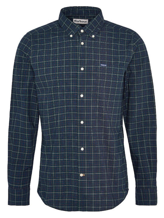 Lomond Long-sleeved Shirt Checked Dark Blue
