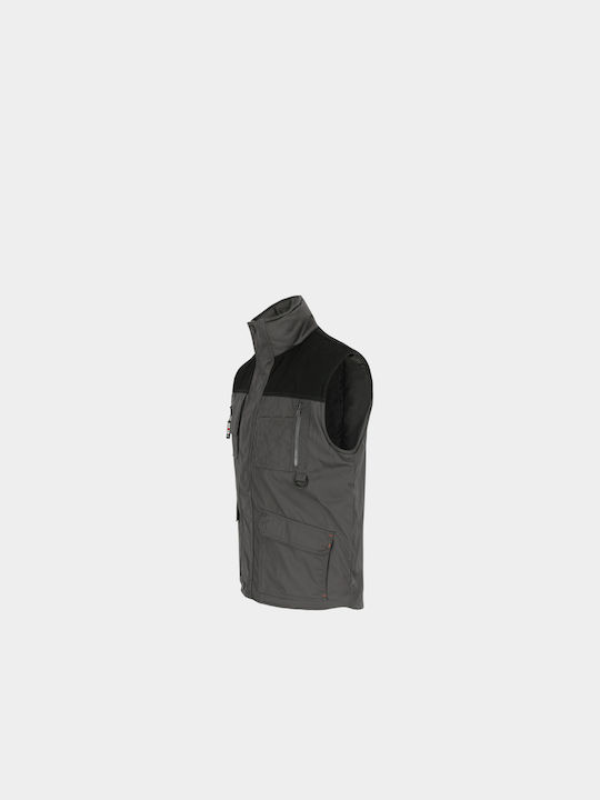 Herock Donar Men's Safety Vest Gray