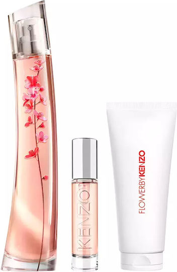 Kenzo Flower Дамски Комплект с Лосион за тяло 3бр