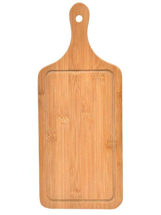 Bamboo Wood Serving Platter Handle Food Appetizers Pizza 40 X 16 Cm Brown Bamboo Wood Serving Platter Handle Food Appetizers Pizza 40 X 16 Cm Brown