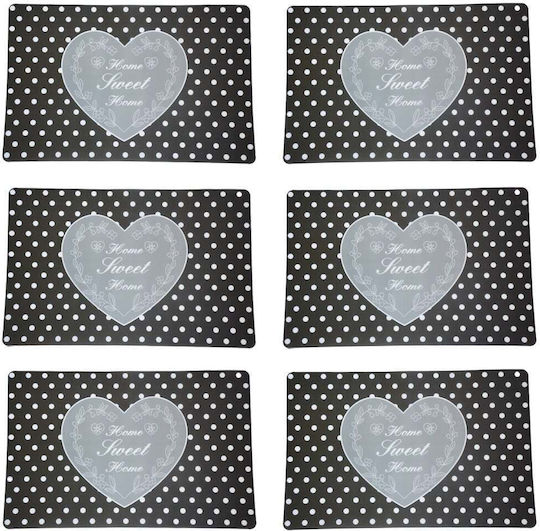 Set Plate Coasters Serving Meals Model Pufo Home Sweet Home 6 Pieces Set Plate Coasters Serving Meals Model Pufo Home Sweet Home 6 Pieces