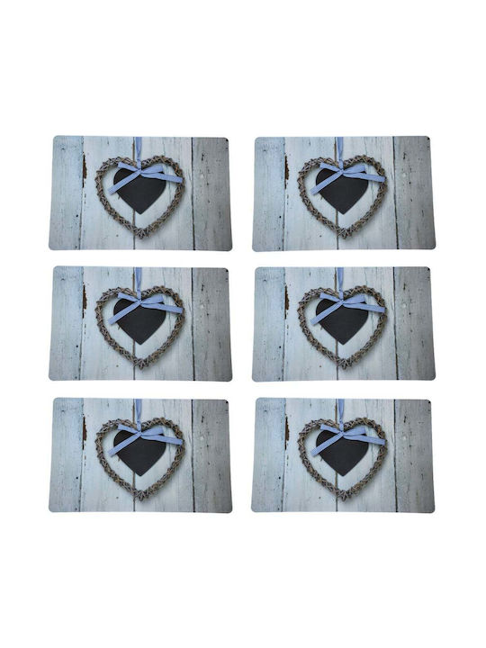 Plate Support Set Serving Meals Pufo Love Design 6 Stück