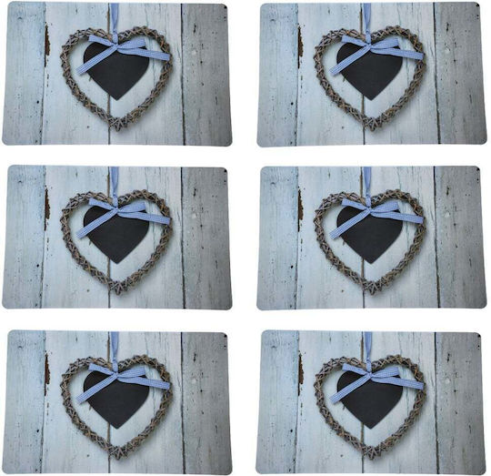 Plate Support Set Serving Meals Pufo Love Design 6 Stück
